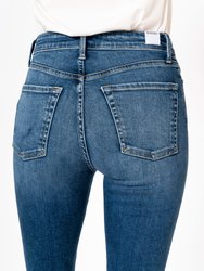 Cora Mid Rise Skinny Boot Jeans - Auburn