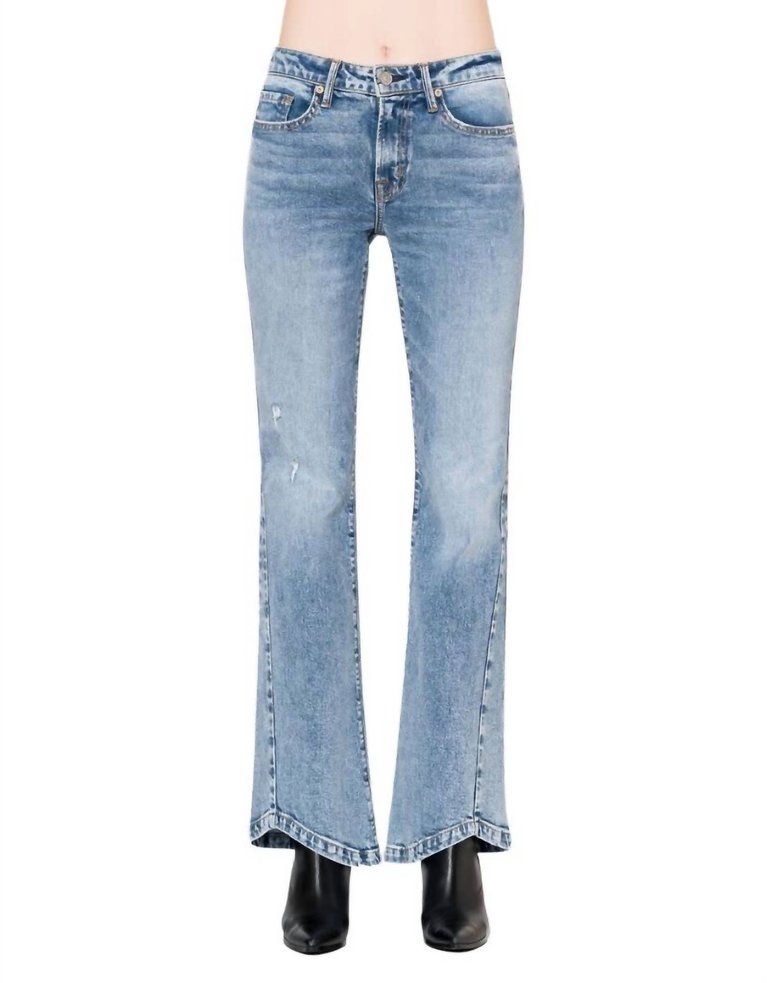 Donna 90'S High Rise Flare Jeans - In Everwood