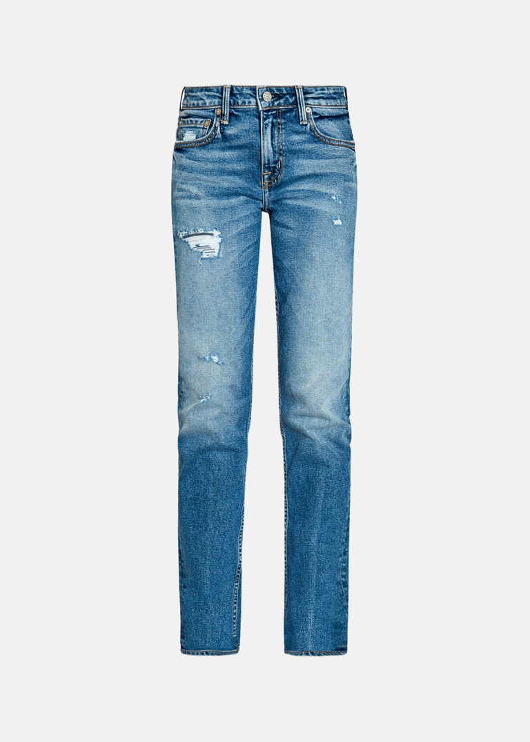 Ella Low Rise Mom Jeans In Palmer