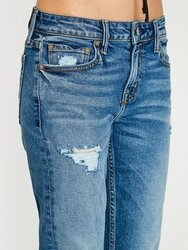 Ella Low Rise Mom Jeans In Palmer