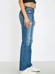 Ella Low Rise Mom Jeans In Palmer