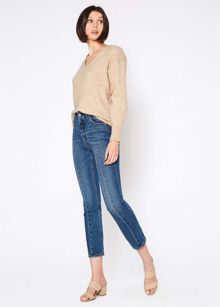 Eve High Rise Crop Slim Straight Jean - Hudson - Hudson