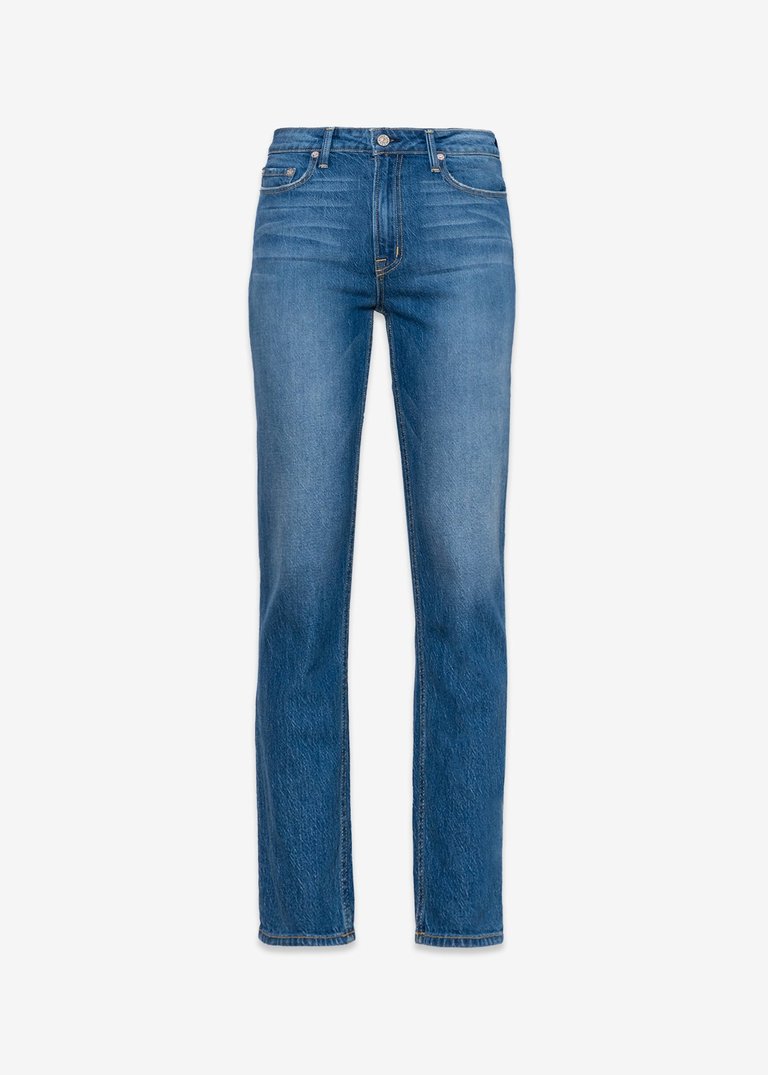 Eve High Rise Crop Slim Straight Jeans