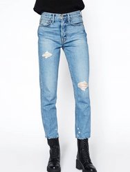 Eve Slim Straight Crop Jean In Riverside