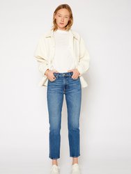 Eve Slim Straight Crop Jeans In Cripple Creek