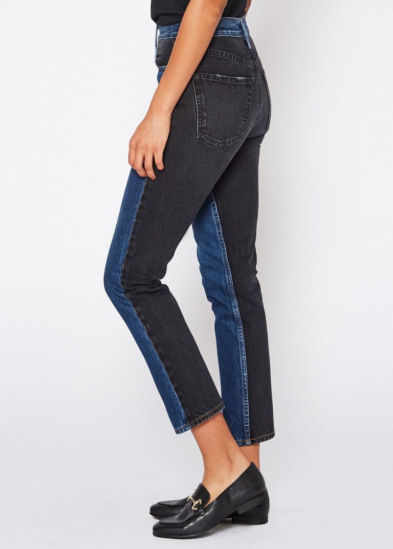 Eve Slim Straight Jeans In Fusion