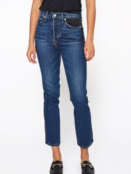 Eve Slim Straight Jeans In Fusion - Fusion