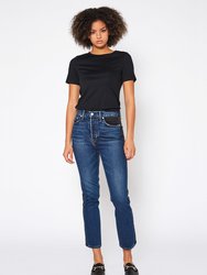 Eve Slim Straight Jeans In Fusion