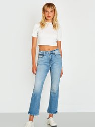 Farrah High Rise Kick Flare Denim In Skokie