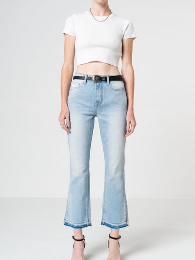 NOEND Denim Farrah Mid Rise Kick Flare Jeans In Miami product