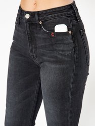 Farrah Utility Pocket Kick Flare Jeans In Dusky