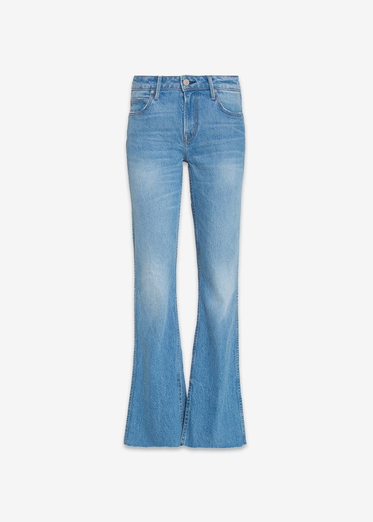 Grace Mid Rise Flare Jeans - Brook Pond