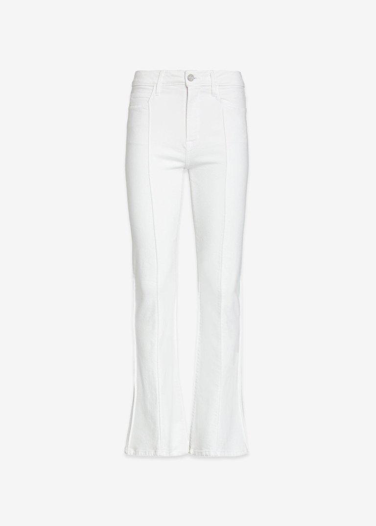 Lily Skinny Trumpet Flare Jean - Snow White