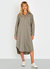 Makenzie Linen Shirt Dress In Sage - Sage