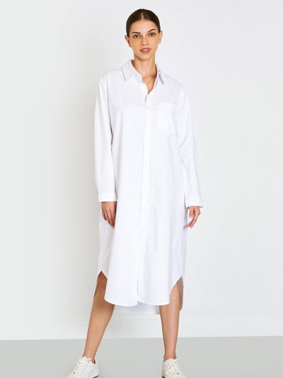 NOEND Denim Makenzie Linen Shirt Dress In White product