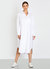 Makenzie Linen Shirt Dress In White - White