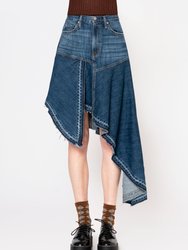 Mandy Asymmetrical Denim Skirt - Houston - Houston