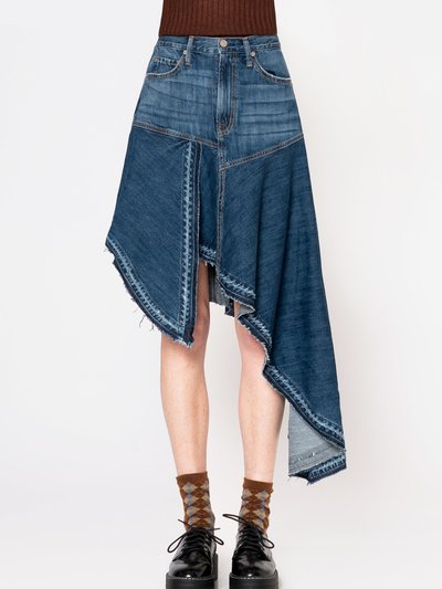 NOEND Denim Mandy Asymmetrical Denim Skirt - Houston product