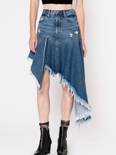 NOEND Denim Mandy Asymmetrical Denim Skirt - San Antonio product