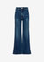 Queen High Rise Crop Wide Leg Jeans - Thunder