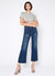 Queen Wide Leg Crop Jeans In Thunder - Thunder
