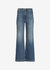 Queen Wide Leg Destroyed Patch Jeans