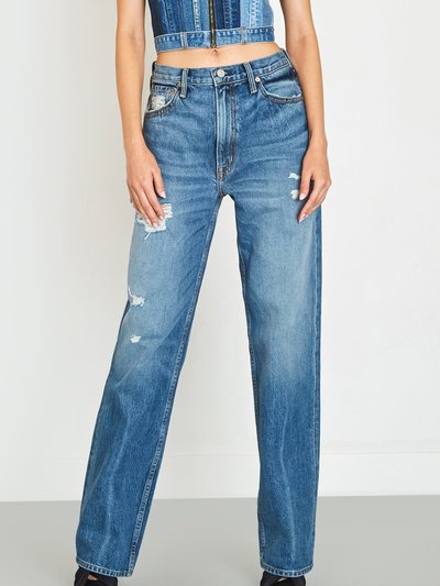 NOEND Denim River 5 Pocket High Rise Wide Straight In Helena product