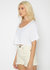 Slouch Wide Scoop Neck Cropped Tee