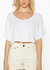 Slouch Wide Scoop Neck Cropped Tee