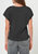 Supima Cotton Cap Sleeve V Neck Tee - Vintage Black