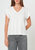 Supima Cotton Cap Sleeve V Neck Tee - Vintage White