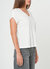 Supima Cotton Cap Sleeve V Neck Tee - Vintage White