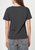 Supima Cotton Deep V Neck Tee - Vintage Black