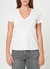 Supima Cotton V Neck Tee - Vintage White