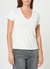 Supima Cotton V Neck Tee - Vintage White - Vintage White