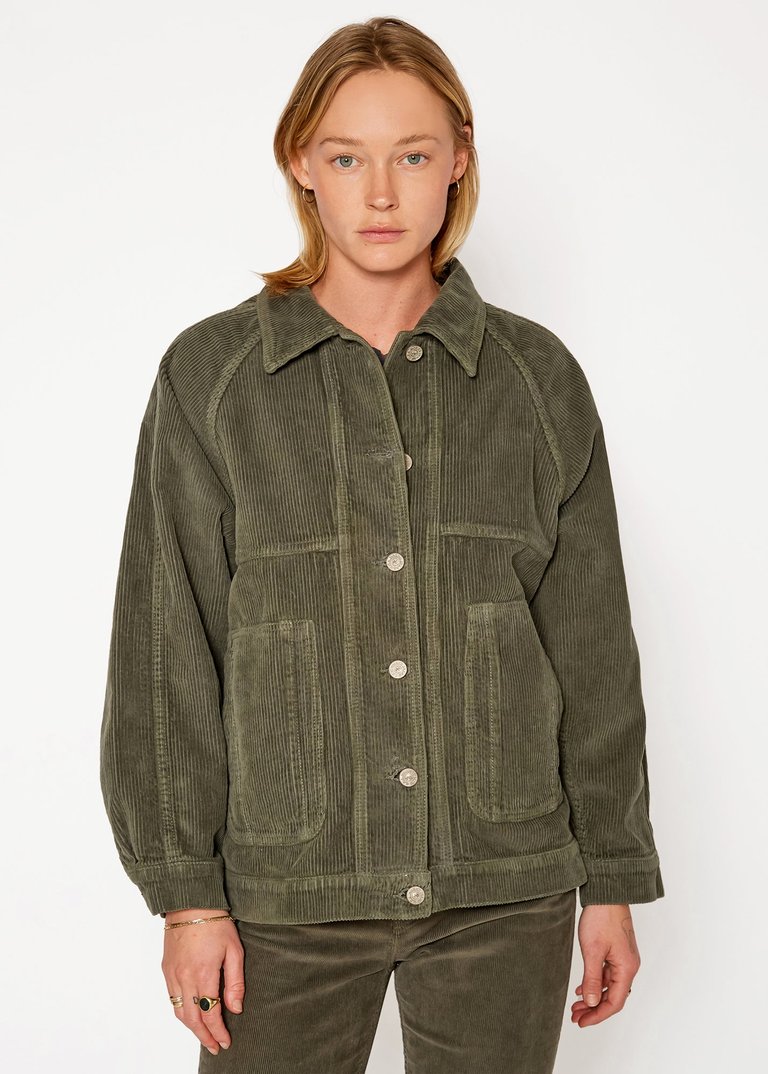 Wes Balloon Utility Jacket - Sage