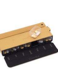 Twice A Day Pill Organizer - Gold