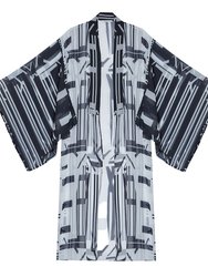 Black And White Kimono - Black/White