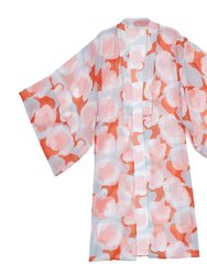 Coral Flowers Kimono