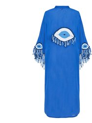 Evil Eye Kaftan - Blue