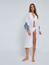 Evil Eye Kaftan - White