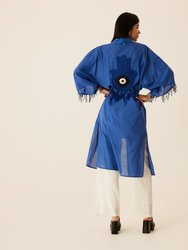 Hamsa Hand Kaftan - Blue