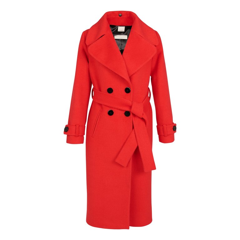 Jane Coat - Red