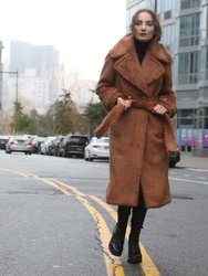 Jennifer Long Coat - Brown