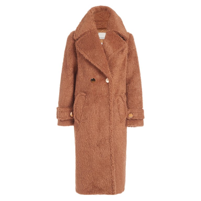 Jennifer Long Coat - Brown - Brown