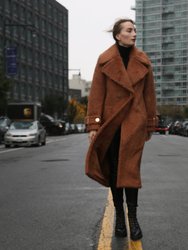 Jennifer Long Coat - Brown