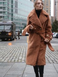 Jennifer Long Coat - Brown