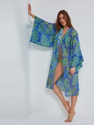 Leaf Kimono - Blue