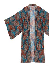 Leaf Kimono - Dark Multicolor