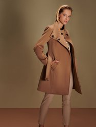 Olivia Short Coat - Camel